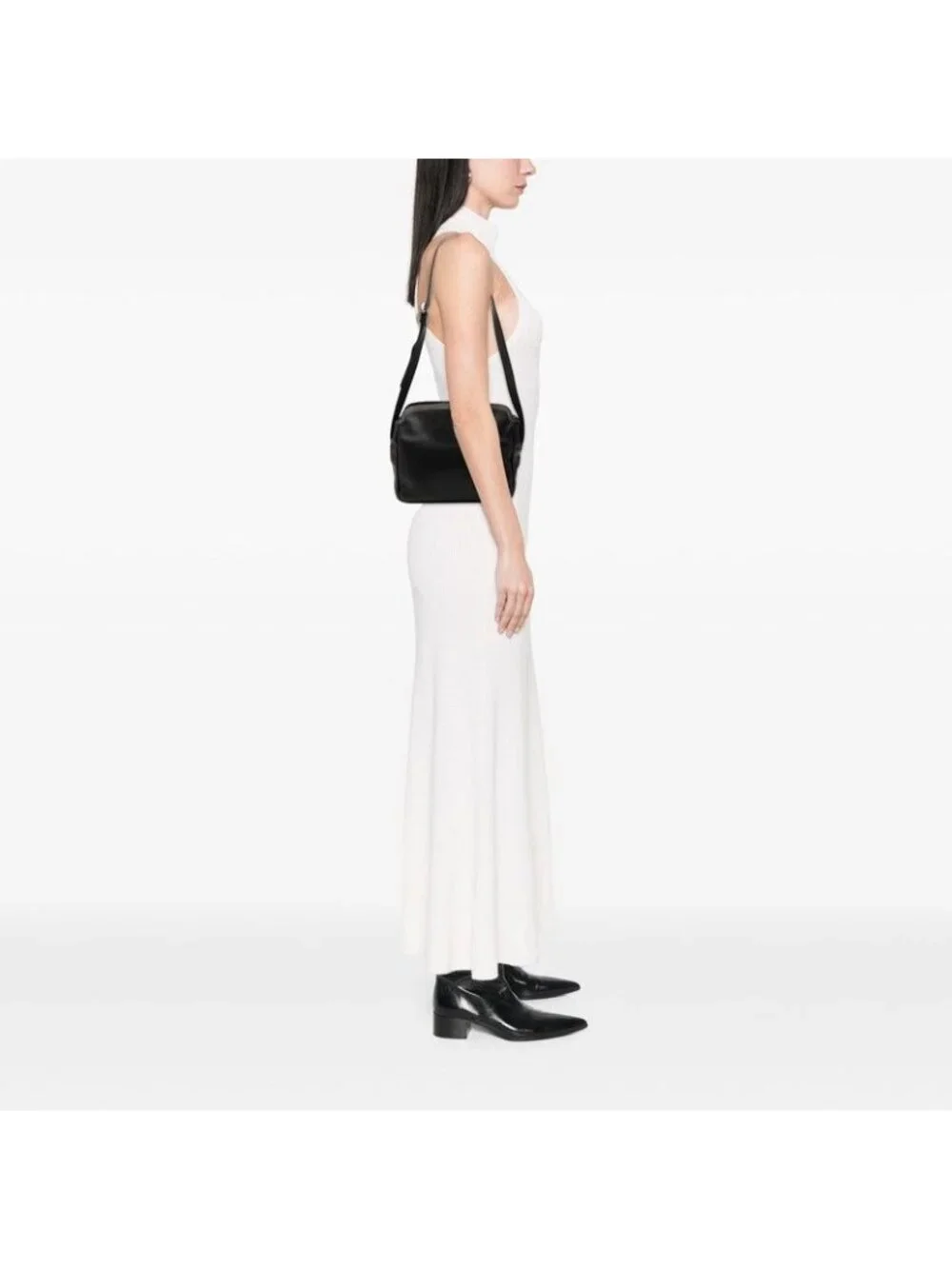 Loewe Anagram Crossbody Shoulder Bag Black Leather